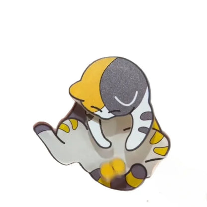 Cute Pull Play Cat Keychain