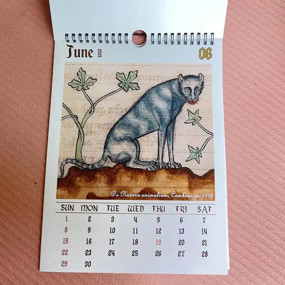 Medieval Cat Calendar 2026
