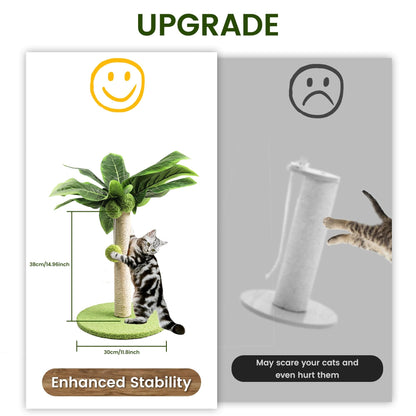 Cat scratching post designed as a tree