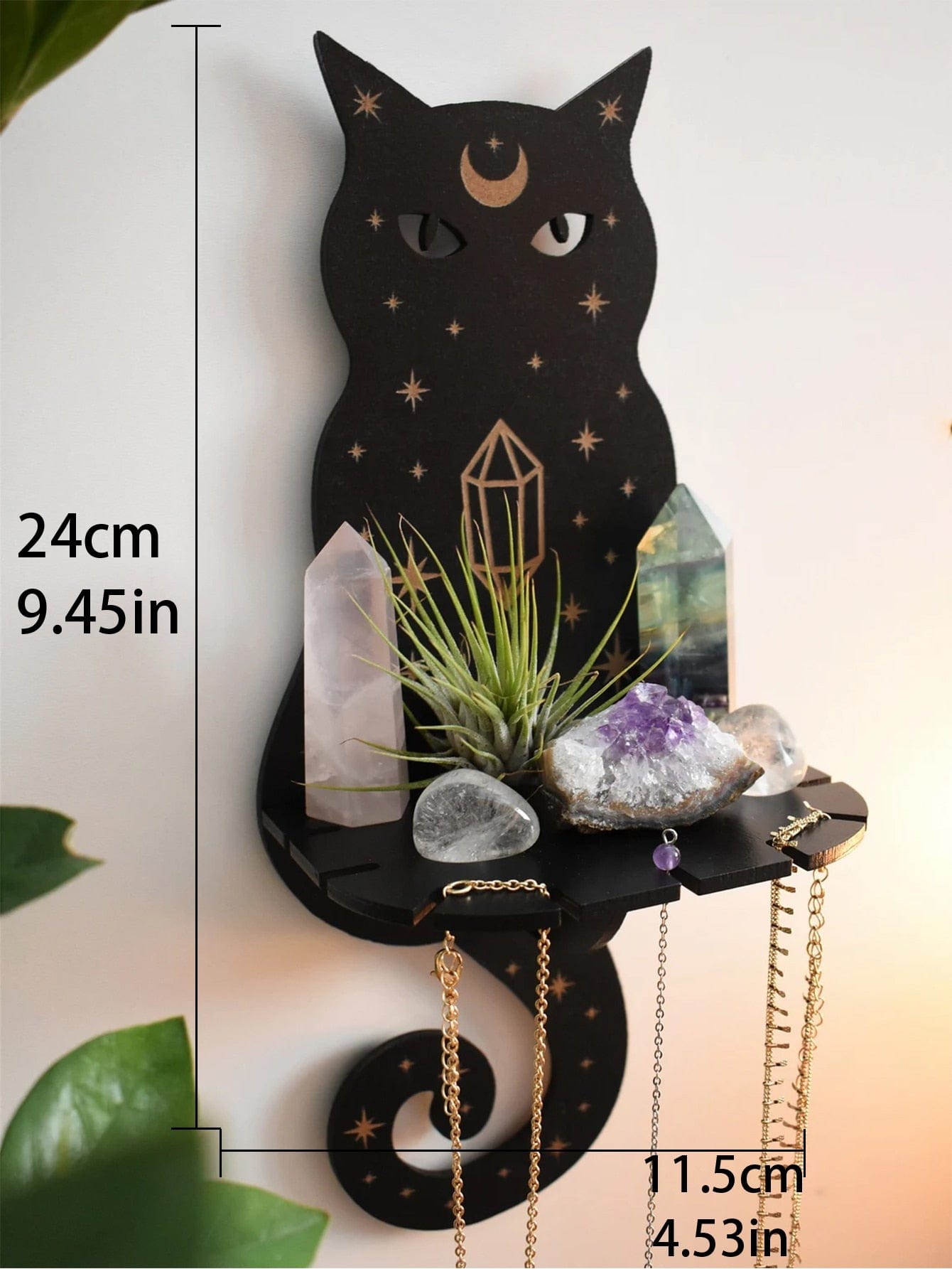 Mystical Cat Wall Shelf Display