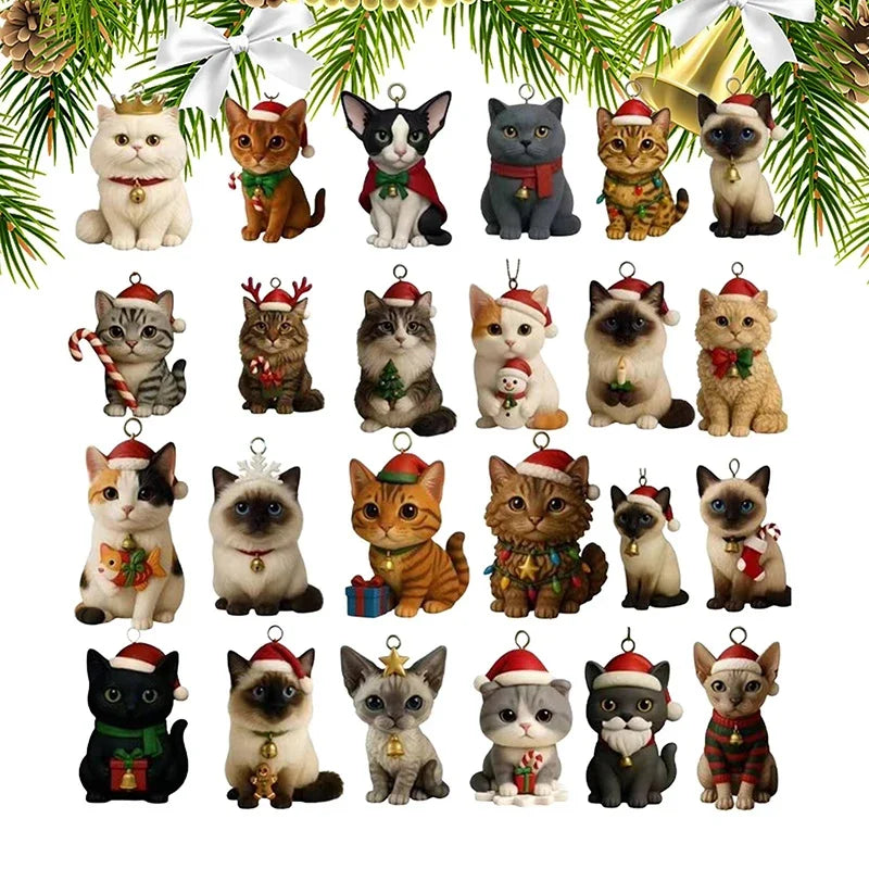 2D Cat Advent Calendar 24 Days Christmas