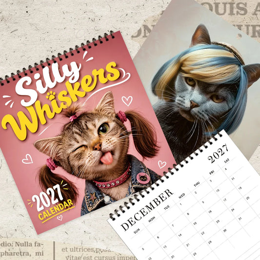 Silky Whiskers Cat Hairstyles Calendar 2027