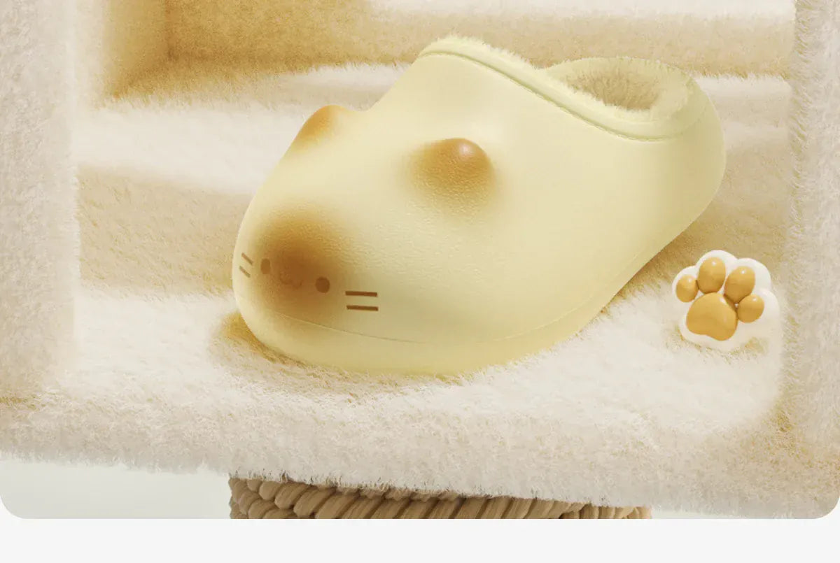 Waterproof Cat Slippers Paw Prints