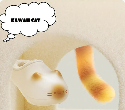 Waterproof Cat Slippers Paw Prints