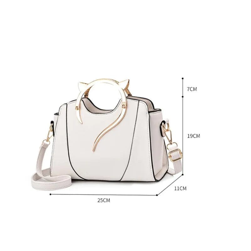 white color womans tote