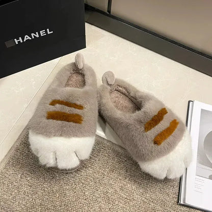 2025 New Cute Cat Paw Slippers