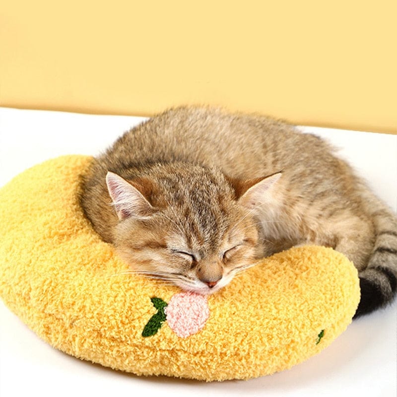 Cat lover's neck pillow for comfortable sleep