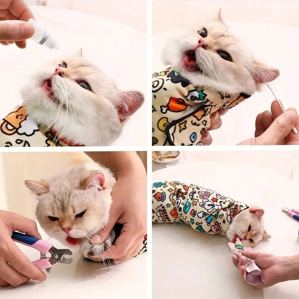 Purrito Cat Wrap Safety Blanket