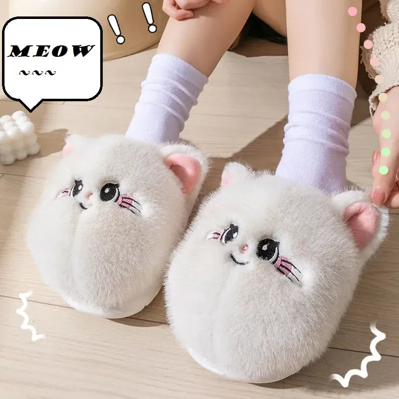 Waterproof Cat Slippers Paw Prints