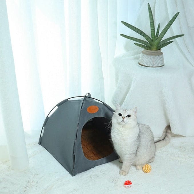 Waterproof canvas cat tent for a purrfect retreat