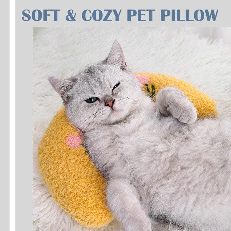 Cat-shaped neck pillow for sleep comfort