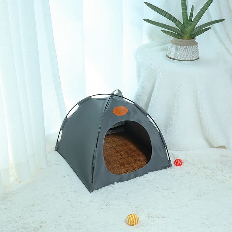 Purrfect canvas cat shelter with waterproof construction