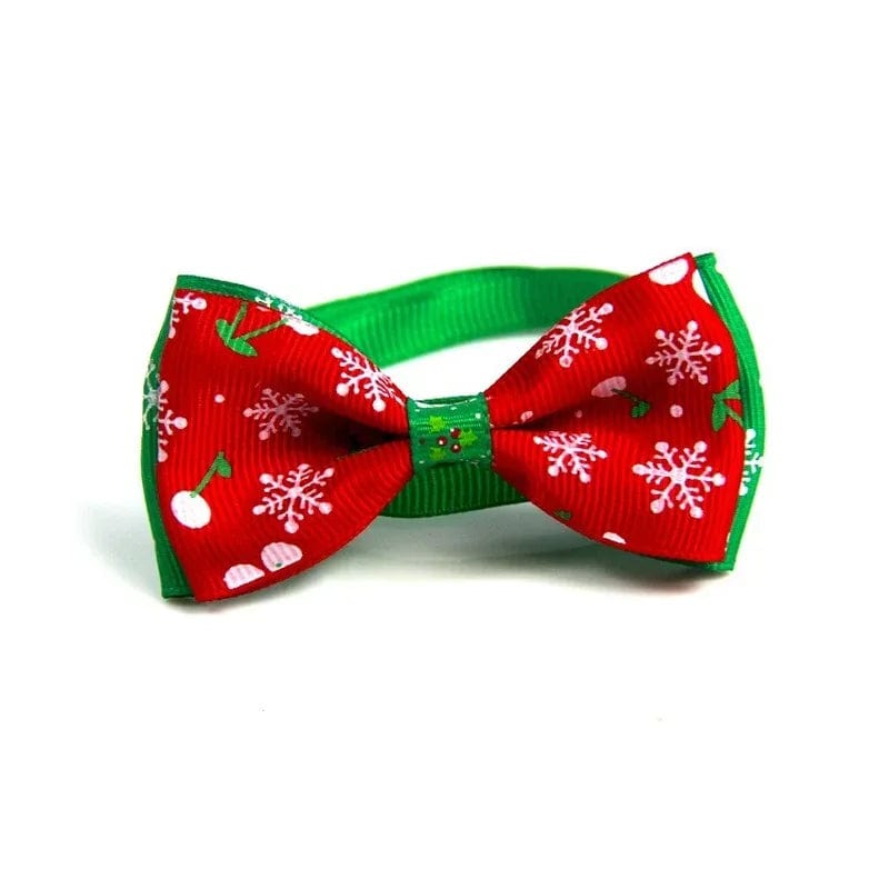 Christmas Cat Bow Tie Bow Strap