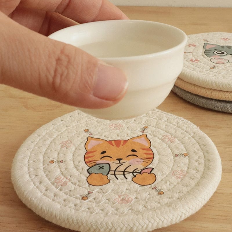 Durability meets cuteness with cat breed coasters