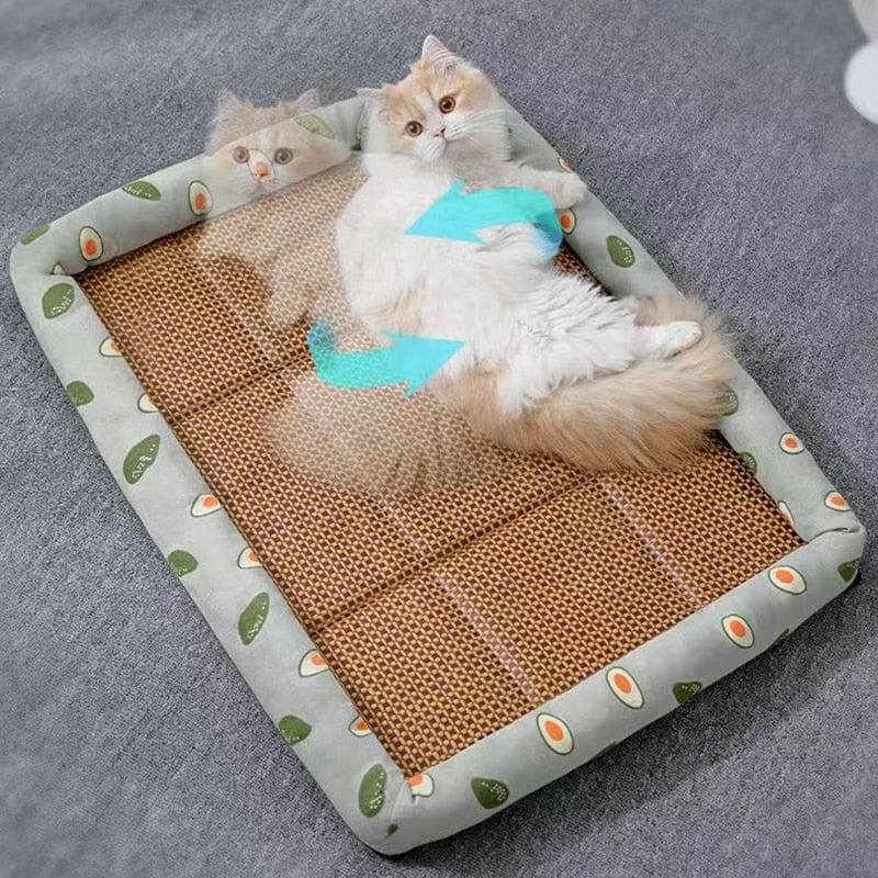 Breathable pet mat for cooling cats