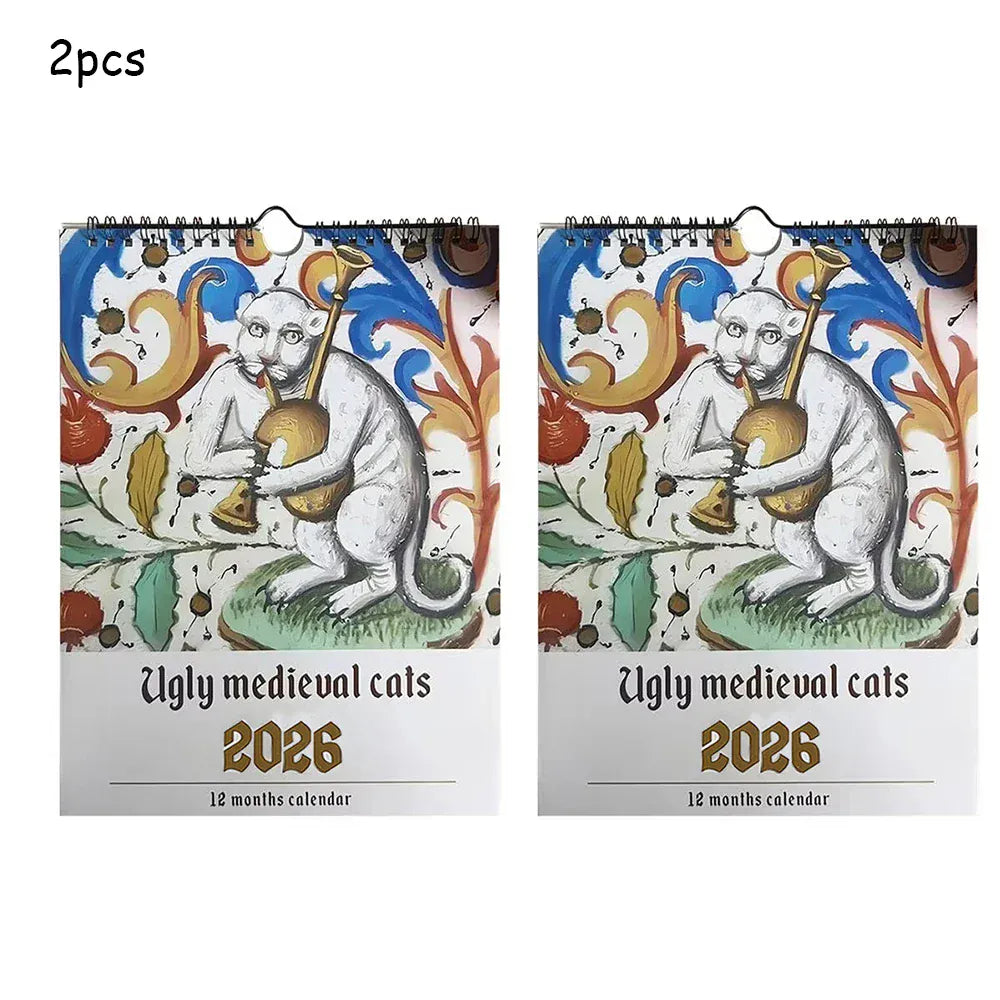 Medieval Cat Calendar 2026