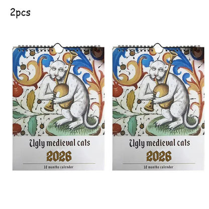 Medieval Cat Calendar 2026