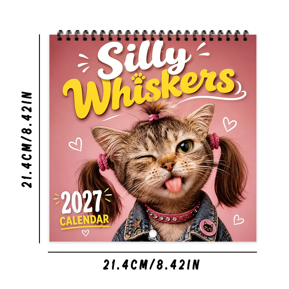 Silky Whiskers Cat Hairstyles Calendar 2027