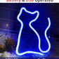 LED neon cat lamp decor series