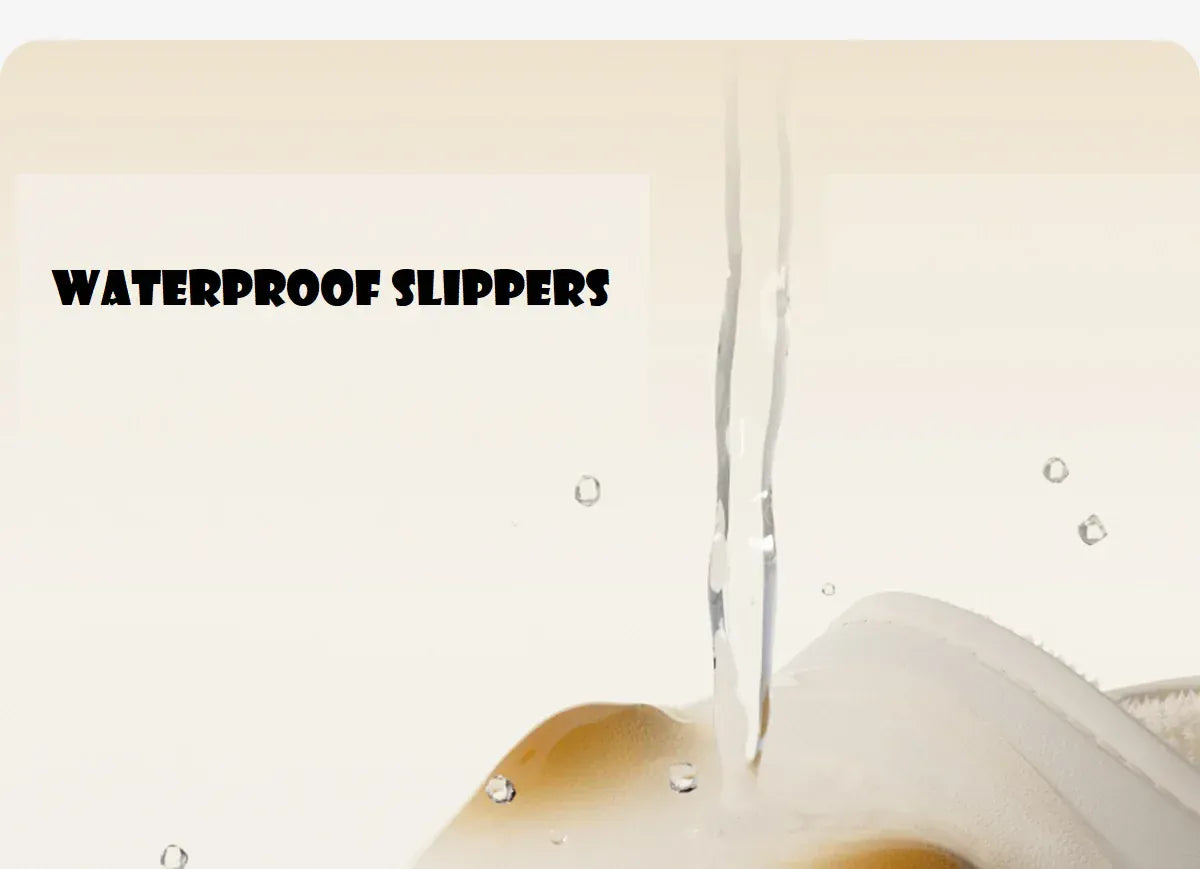 Waterproof Cat Slippers Paw Prints