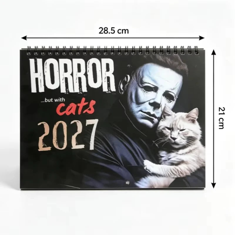2027 Spooky Horror Cat Calendar