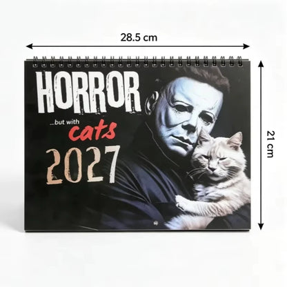 2027 Spooky Horror Cat Calendar