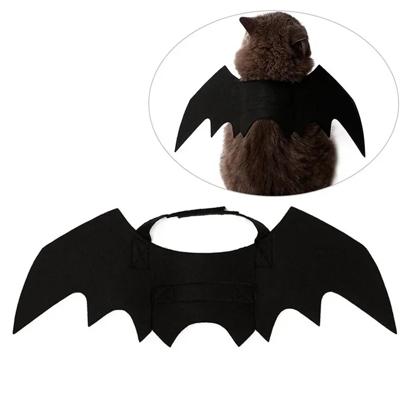 Cat Halloween Bat Wings Costume