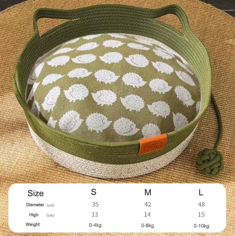 Buy hand-woven cooling cat bed