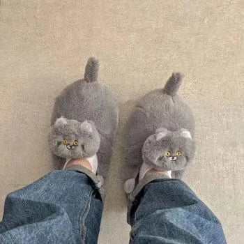 Waterproof Cat Slippers Paw Prints