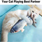 Battery-operated electric fish pet toy