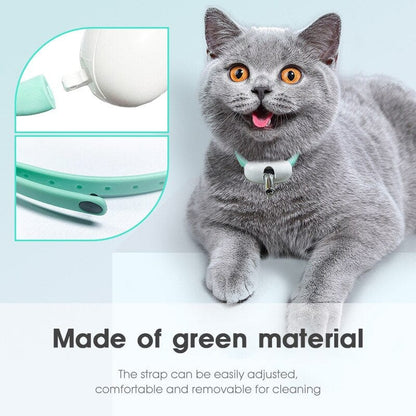 Safe laser collar teasing toy to keep cats entertained

