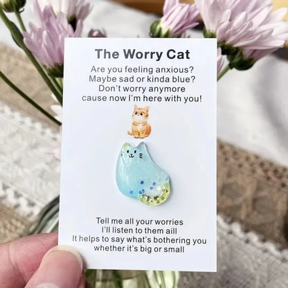 Pocket Hug Card With Support Cat