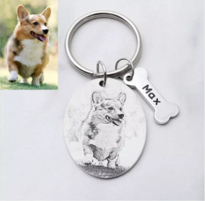 41280963838022 custom pet photo keychain