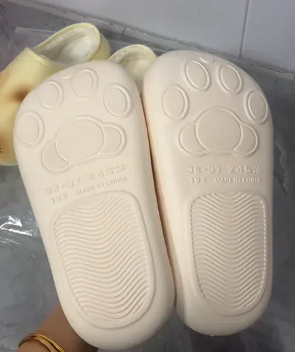 Waterproof Cat Slippers Paw Prints
