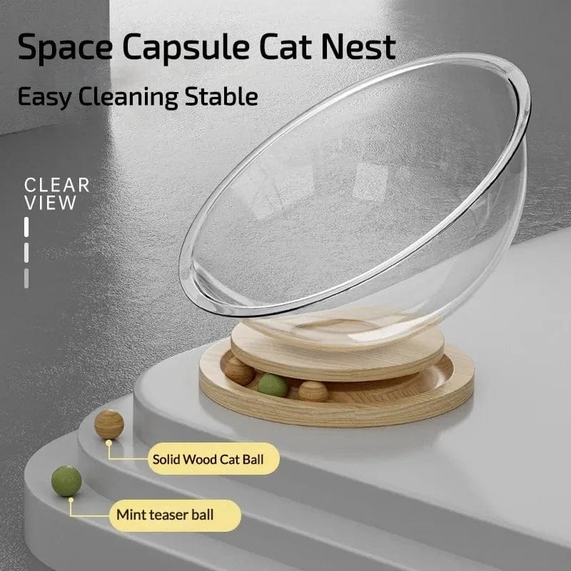 All-season Transparent Cat Capsule Bed