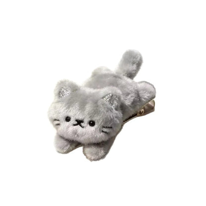 Soft Cute Cat Hair Clip Barrettes