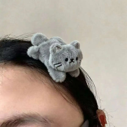 Soft Cute Cat Hair Clip Barrettes