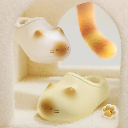 Waterproof Cat Slippers Paw Prints