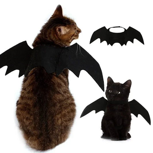 Cat Halloween Bat Wings Costume