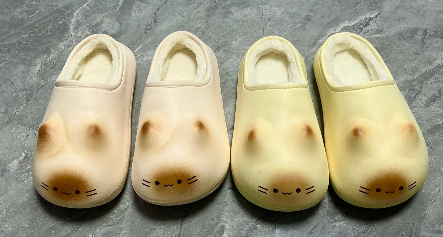 Waterproof Cat Slippers Paw Prints