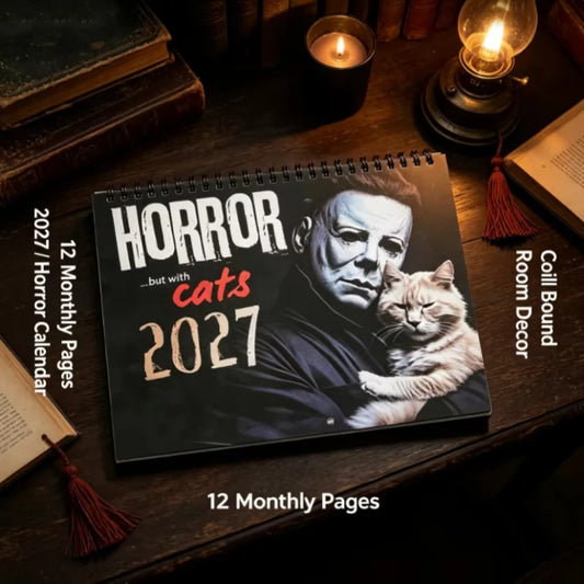 2027 Spooky Horror Cat Calendar