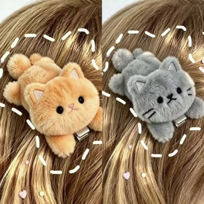 Soft Cute Cat Hair Clip Barrettes