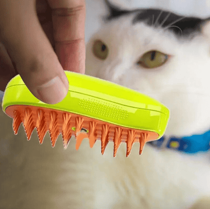 Steamy Dog Brush Electric Spray Cat Hair Brush 3 In1 Dog Steamer Brush For Massage Pet Grooming Removing Tangled and Loose Hair