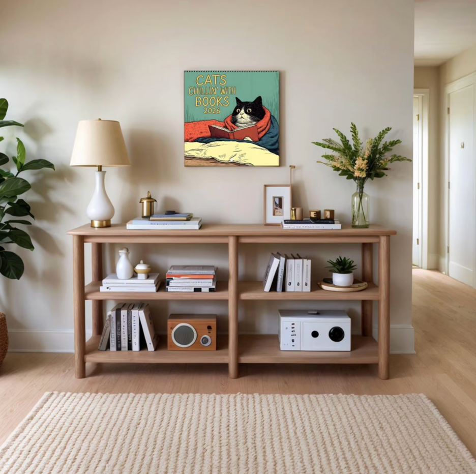 Cats Chillin' with Coffee and Books 2027 Calendar