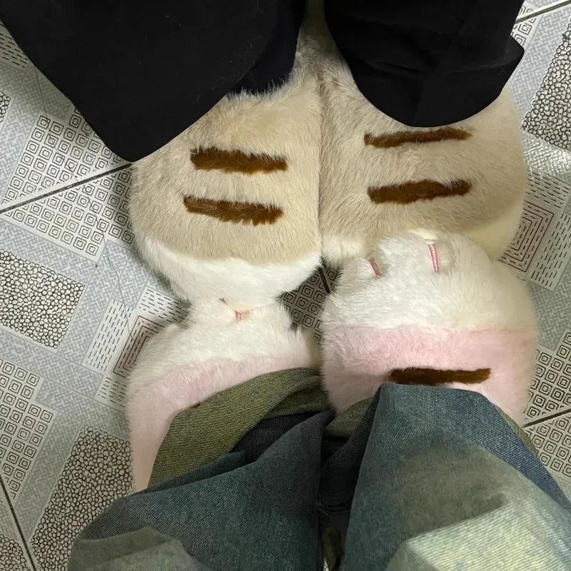 2025 New Cute Cat Paw Slippers