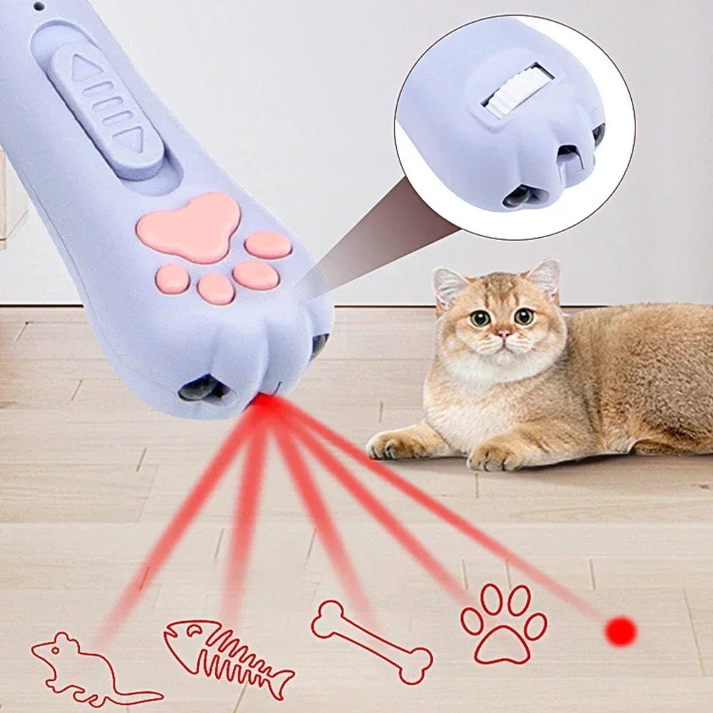 Multi-functional Laser Cat Paw Keychain