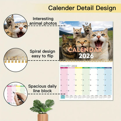 2026 Funny Calendar Cat Selfies