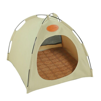 Waterproof cat tent made from durable canvas material