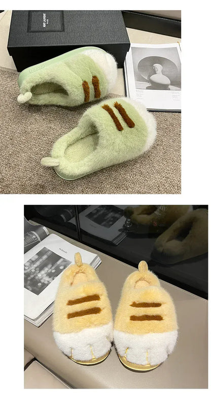 2025 New Cute Cat Paw Slippers