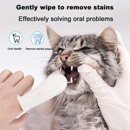 Cat Finger Teeth Dental Wipes